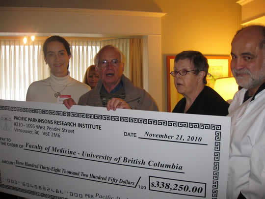 PPRI Cheque to UBC